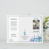 Printable Funeral Program Template (Stehend Vorderseite)