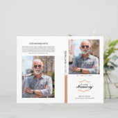 Printable Funeral Program Template (Stehend Vorderseite)