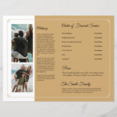 Printable Funeral Program Template (Rückseite)