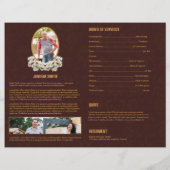 Printable Funeral Program Template Flyer (Hinten)