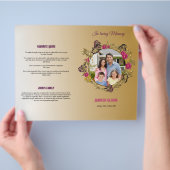 Printable Funeral Program Template Flyer (Hand)