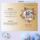 Printable Funeral Program Template Flyer (Einzeln)