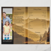 Printable Funeral Program Template Flyer (Hinten)