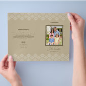 Printable Funeral Program Template Flyer (Hand)