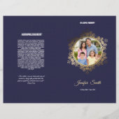 Printable Funeral Program Template Flyer (Vorne)