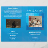 Printable Funeral Program Template Flyer (Vorne)