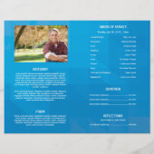 Printable Funeral Program Template Flyer (Hinten)