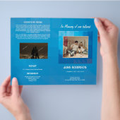 Printable Funeral Program Template Flyer (Hand)