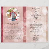 Printable Funeral Program Template Flyer (Hinten)