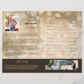 Printable Funeral Program Template Flyer (Hinten)