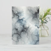 Printable Ghosting Mist Halloween Alkohol Tinte Einladung (Stehend Vorderseite)