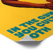 Printable Gym Poster Fitness Art Print Gym Wall Ar (Ecke)