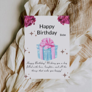 Printable Happy Birthday Card Einladung