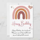 Printable Happy Birthday Card Einladung (Vorderseite)