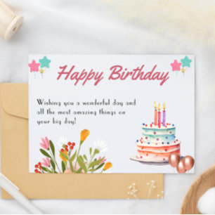 Printable Happy Birthday Card Karte