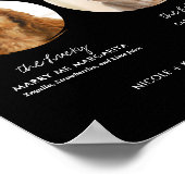 Printable Hunde Signature Drinks Hochzeitszeichen  Poster (Ecke)