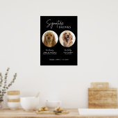 Printable Hunde Signature Drinks Hochzeitszeichen  Poster (Küche)