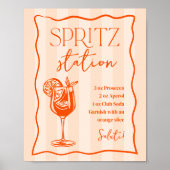 Printable Italian Spritz Station Drink Sign Poster (Vorne)