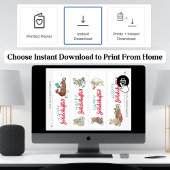 PRINTABLE Jolabokaflod Lesezeichen herunterladen Poster