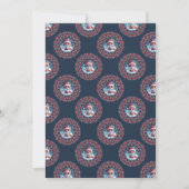 Printable Kawaii Christmas Fox Polka Mandala Paper Einladung (Vorderseite)