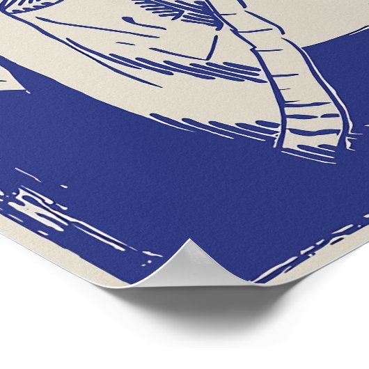 Printable Laundry Wall Art Funny Poster Cat in Was (Ecke)