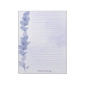 Printable Lavender Lined Paper – Personalized Notizblock (Rotiert)