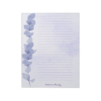 Printable Lavender Lined Paper – Personalized Notizblock