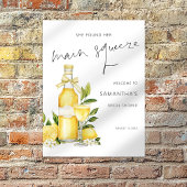 Printable Main Squeeze Lemon Welcome Brautparty Poster