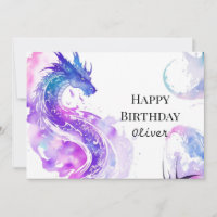 Printable Majestic Dragon Birthday