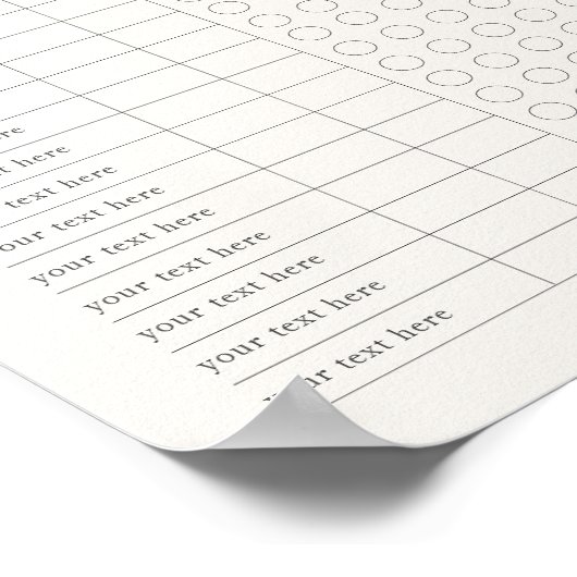 Printable Modern Weekly medicly tracker Poster (Ecke)