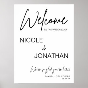Printable Moderne Hochzeitssymbol Poster