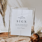 Printable moderne Minimal-Script-Hochzeitszeichen Poster