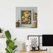 Printable, moderne, wunderschöne Blume Poster (Heimbüro)