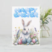 Printable Niedliche Ostern Gruß 12x18 Feiertagskarte (Stehend Vorderseite)