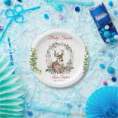 Printable Niedliche Wald Forest Baby Deer Dusche Pappteller (Party)