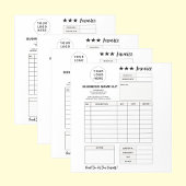 Printable Order Form, Custom Business Logo Invoice Notizblock