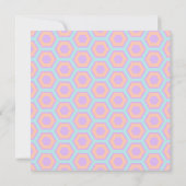 Printable Pastel Rainbow Diamonds & Honeycomb Einladung (Rückseite)