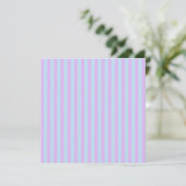 Printable Pastel Rainbow Stripes & Polka Dots Einladung (Stehend Vorderseite)