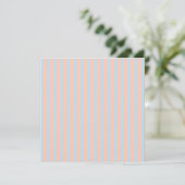 Printable Pastell Rainbow Stripes & Blume Einladung (Stehend Vorderseite)