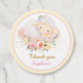 Printable Personalisiert Christening Lamb Geschenkanhänger