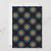 Printable Rainbow Mandala Dots Scrapbook Paper Einladung (Vorderseite)