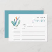 Printable Recicards Wasserfarbene Blume Einladung (Vorne/Hinten)