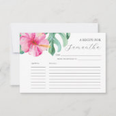 Printable Recicards Wasserfarbene Blume Einladung (Vorderseite)