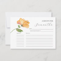 Printable Recipards Wasserfarbene Mohnblumen Blume