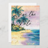 Printable Romantische Hochzeit Save The Date (Vorne/Hinten)