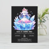 Printable Royal Princess Birthday Einladung (Stehend Vorderseite)