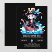 Printable Simple Pirate Einladung (Vorne/Hinten)