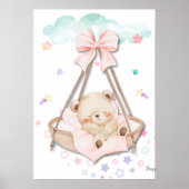 Printable Sleeping Teddy Bear Wall Art  Poster (Vorne)