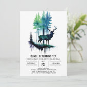 Printable Stag Birthday Einladung (Stehend Vorderseite)