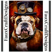 Printable Steampunk Regal British Bulldog 11 Poster